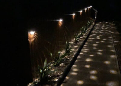 Pathway at night