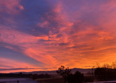 Sunrise over the Yarra Valley